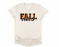 Wholesale Plaid Fall Vibes Graphic Tee - Heather Grey