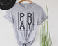 Wholesale Pray Graphic Tee - White