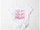 Wholesale Pray Pink Graphic Tee - French Vanilla Tee