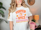 Wholesale Preppy Pumpkin Season Graphic Tee - White Short sleeve