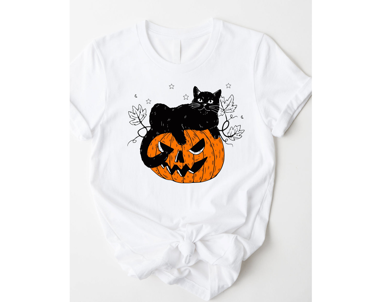 Wholesale Pumpkin Cat Graphic Tee - Sand Sweatshirt