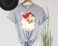 Wholesale Retro Santa Graphic Tee - Grey