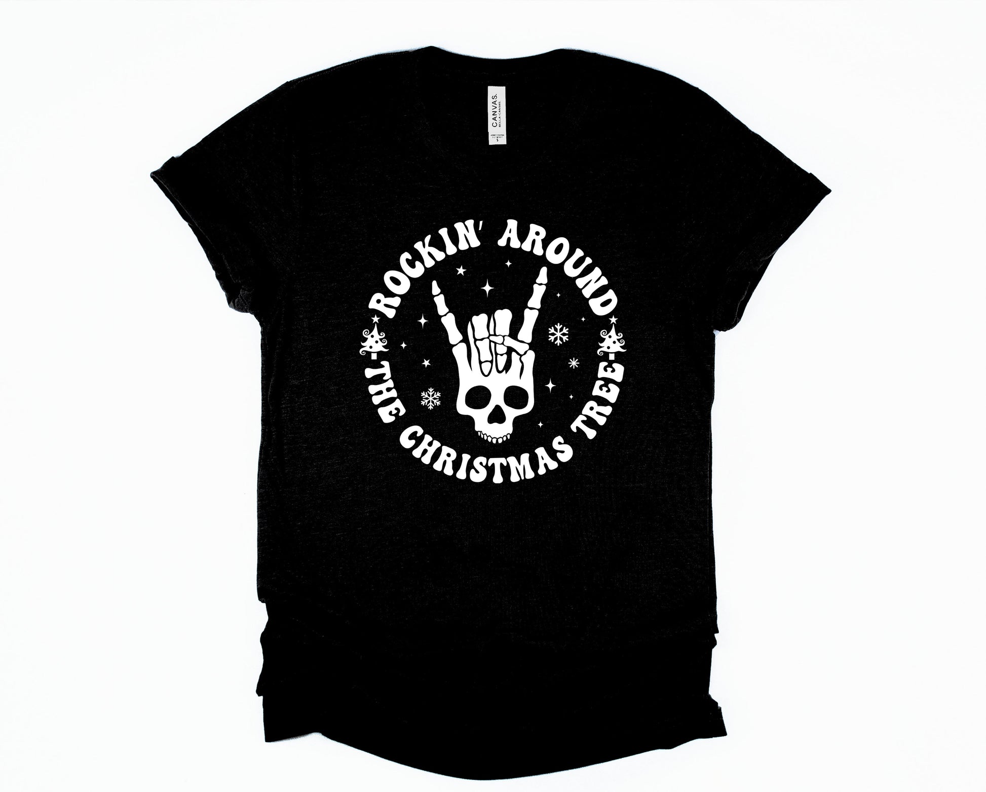 Wholesale Rockin Around the Christmas Tree Graphic Tee - Red