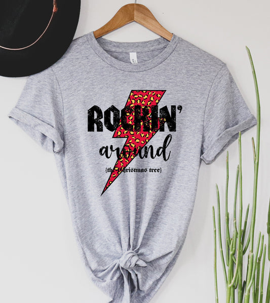 Wholesale Rockin' Around 2 Graphic Tee - Black