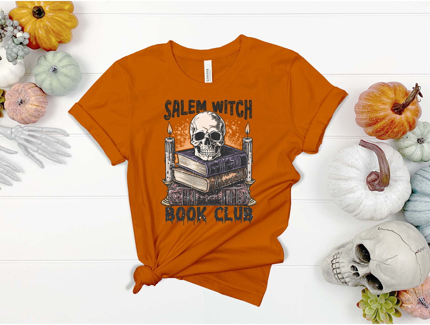 Wholesale Salem Witch Book Club Graphic Tee - White