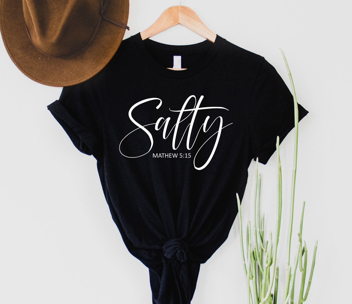 Wholesale Salty Graphic Tee - Black