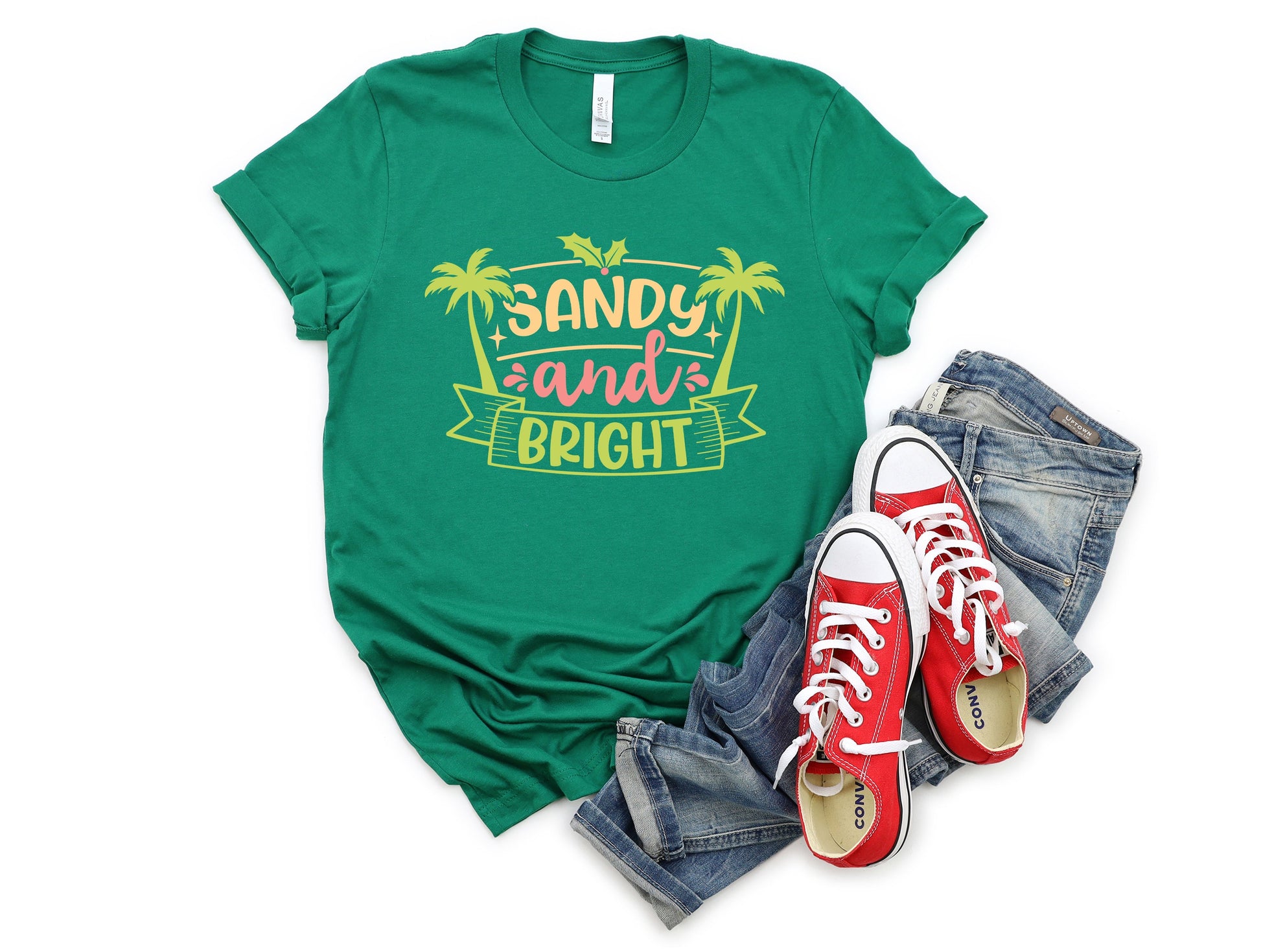 Wholesale Sandy and Bright Graphic Tee - Black Tee