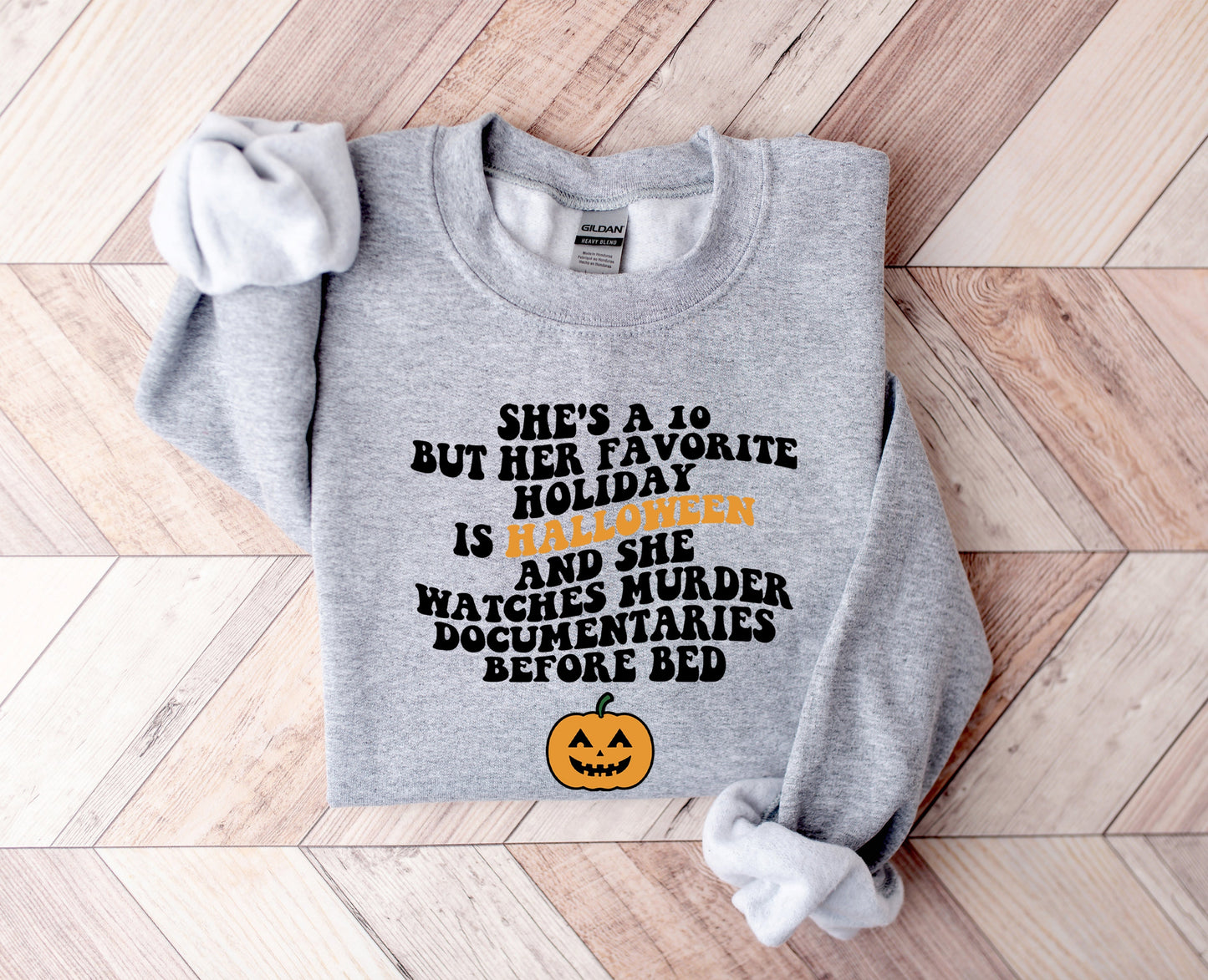 Wholesale She's a 10 But Halloween Graphic Tee - Sand Tee