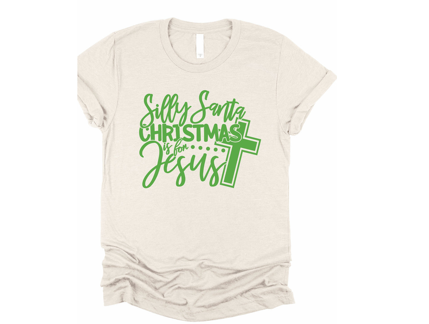 Wholesale Silly Santa Graphic Tee - Black Tee