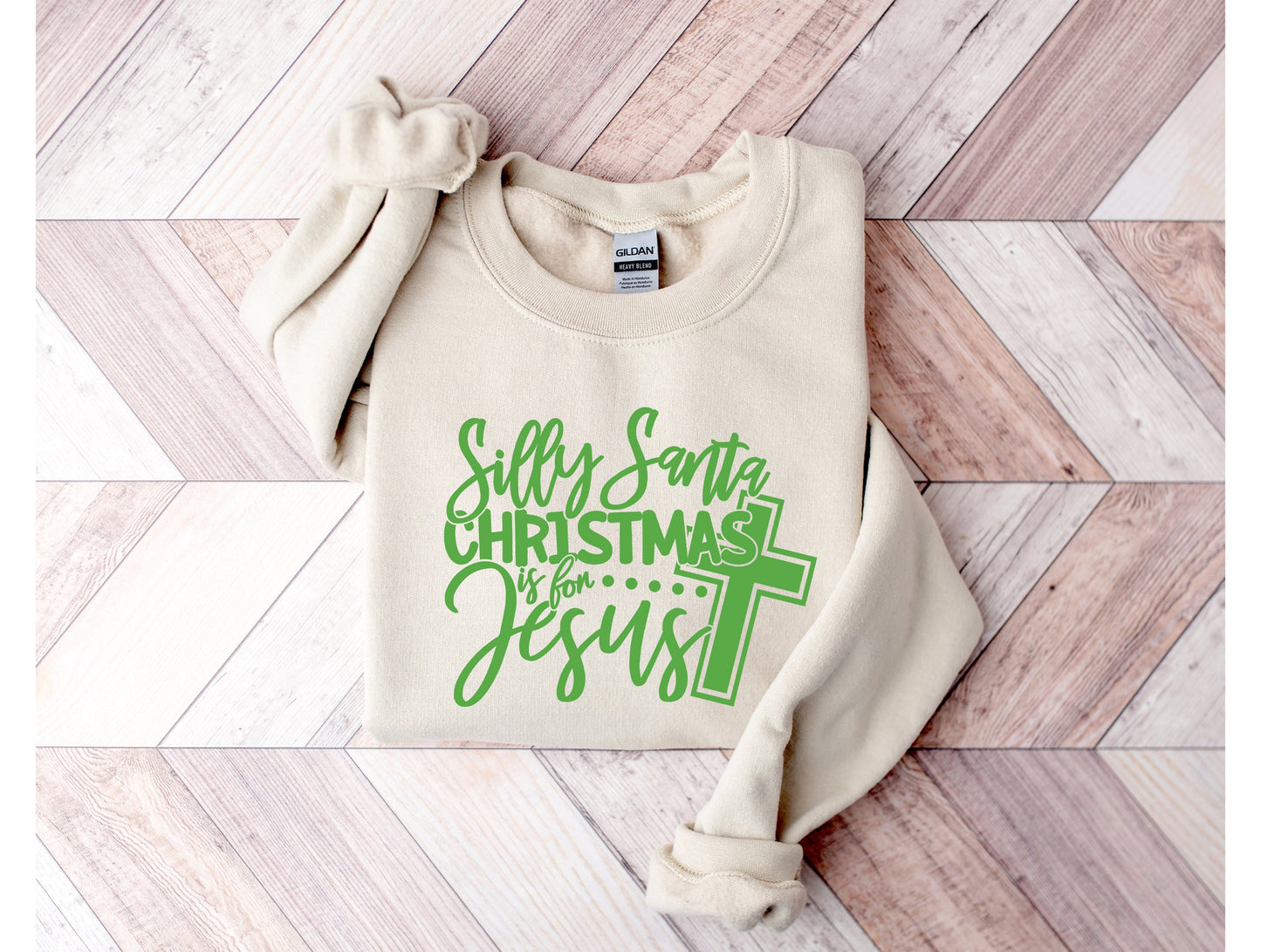 Wholesale Silly Santa Graphic Tee - Black Sweatshirt