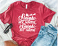 Wholesale Sleigh My Name Graphic Tee - Heather Red