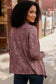 Plum Luxe Suede Cardigan