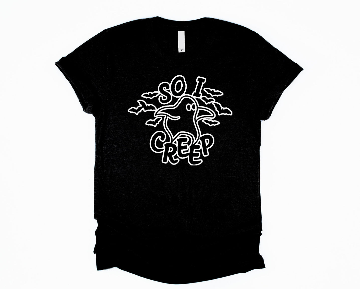 Wholesale So I Creep halloween Graphic Tee - White