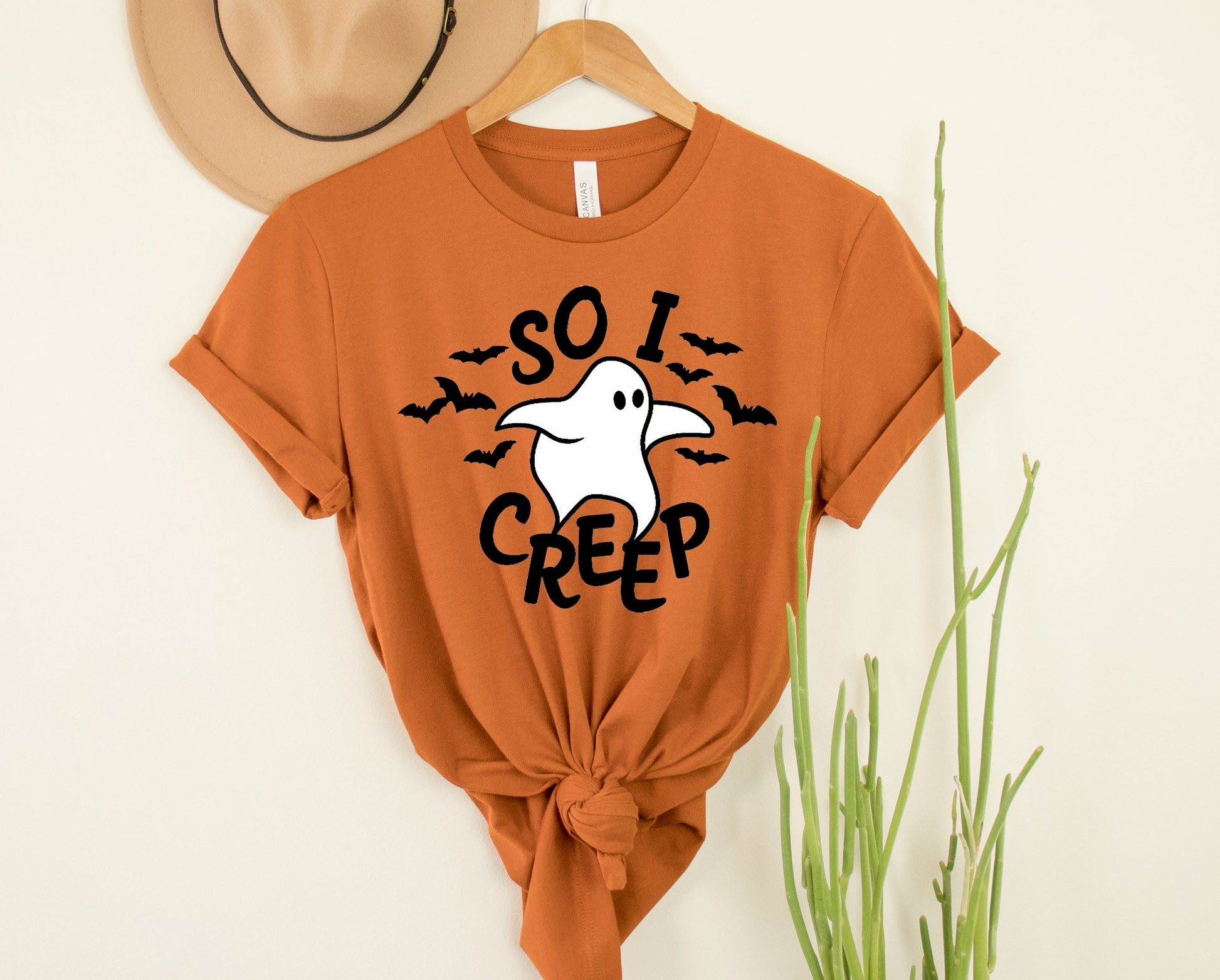 Wholesale So I Creep halloween Graphic Tee - Black