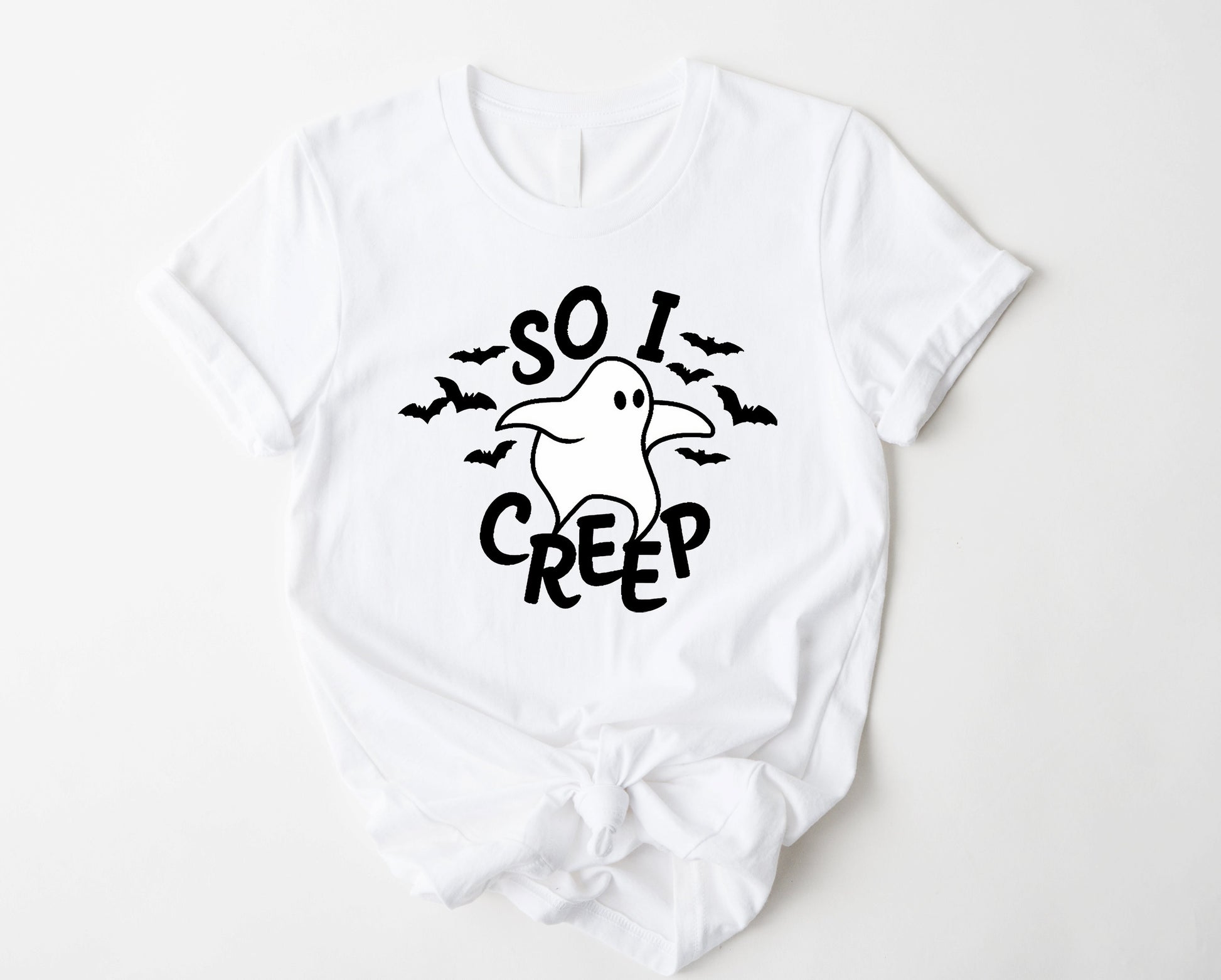 Wholesale So I Creep halloween Graphic Tee - Orange