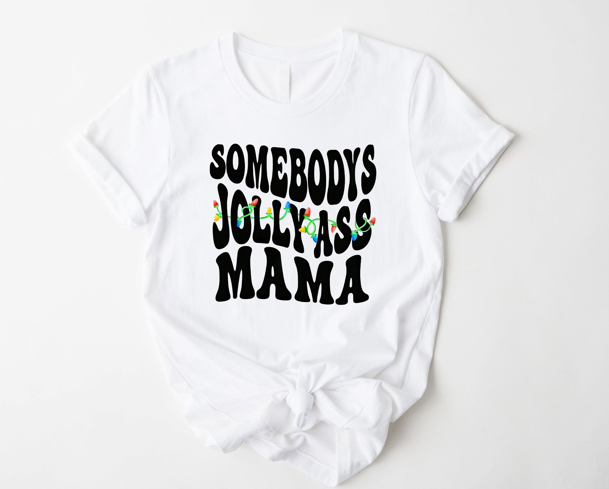 Wholesale Somebody's Jolly Ass Mama Graphic Tee - Grey Sweatshirt