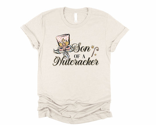 Wholesale Son of a Nutcracker Graphic Tee - Heather Sand