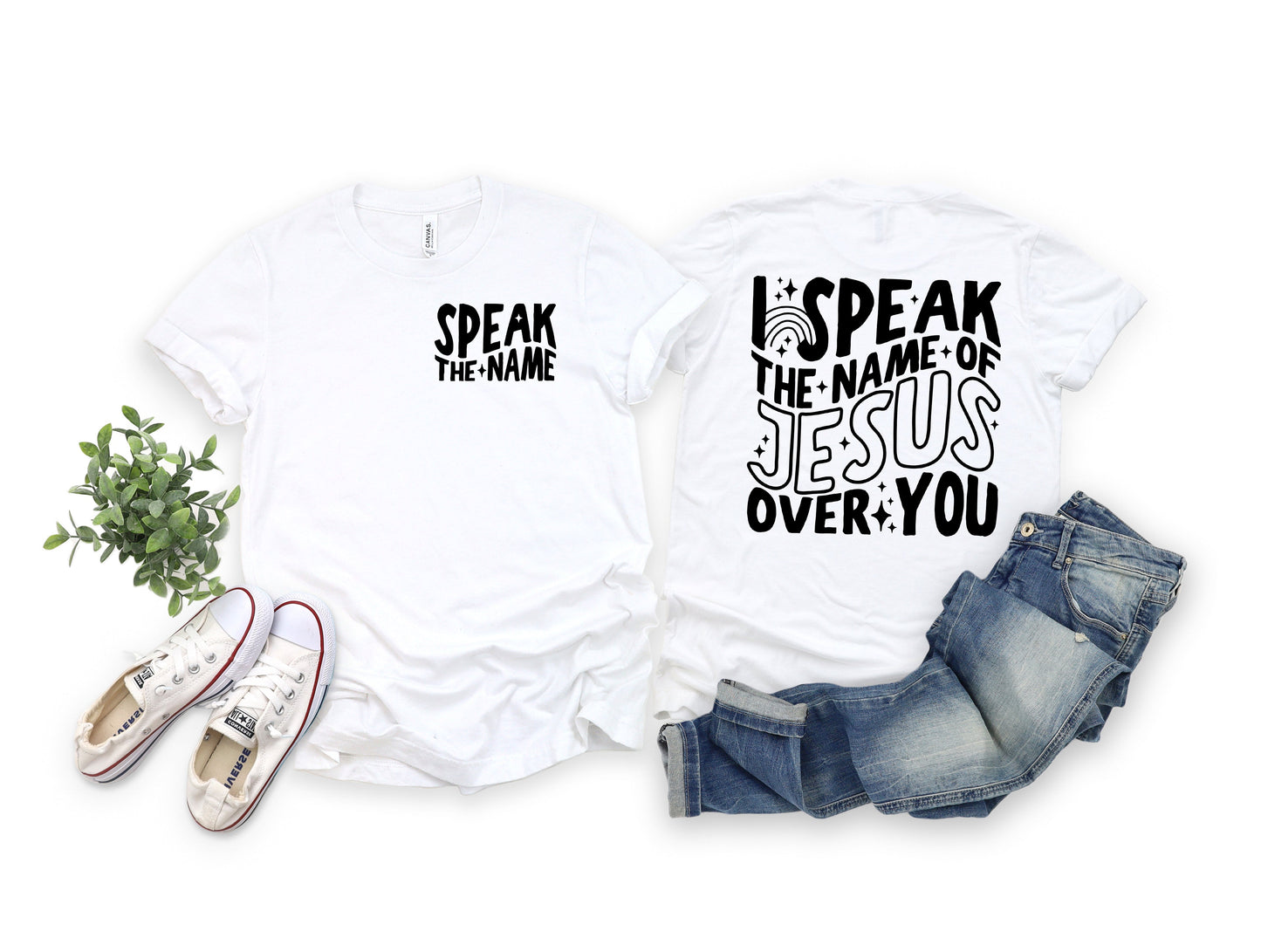 Wholesale Speak the Name - Tan Tee