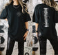 Wholesale Spider Spine Graphic Tee - Burnt Orange
