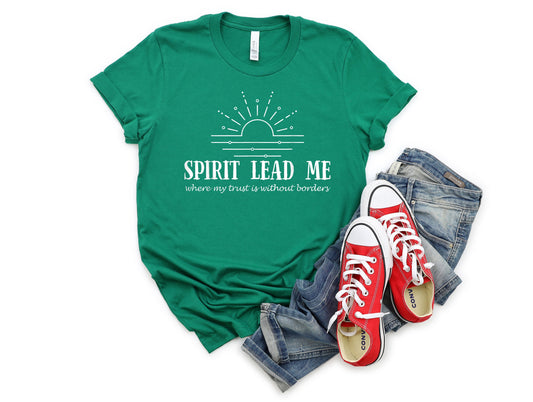 Wholesale Spirit Lead Me Graphic Tee - Kelly Green