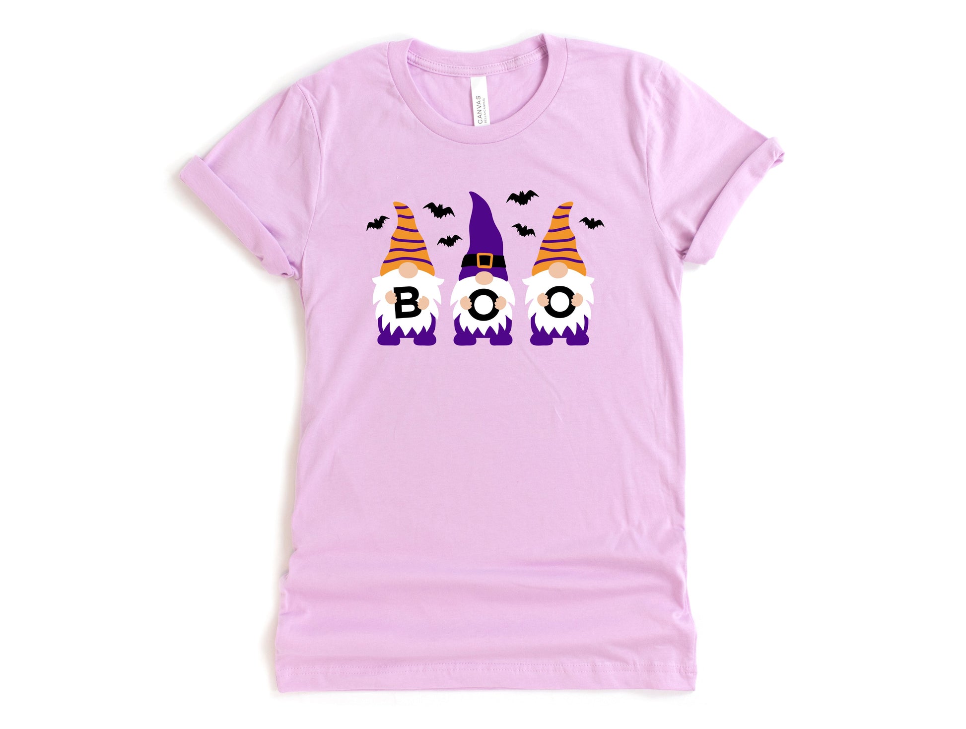 Wholesale Spooky Gnomes Graphic Tee - Lilac