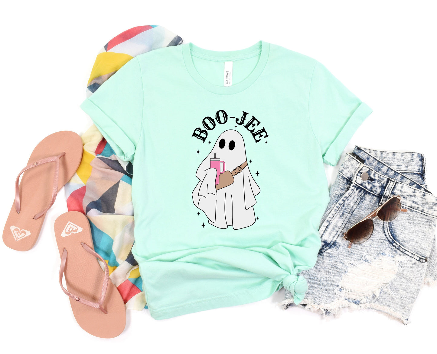 Wholesale Stanley Boo Jee Graphic Tee - Mint Tee