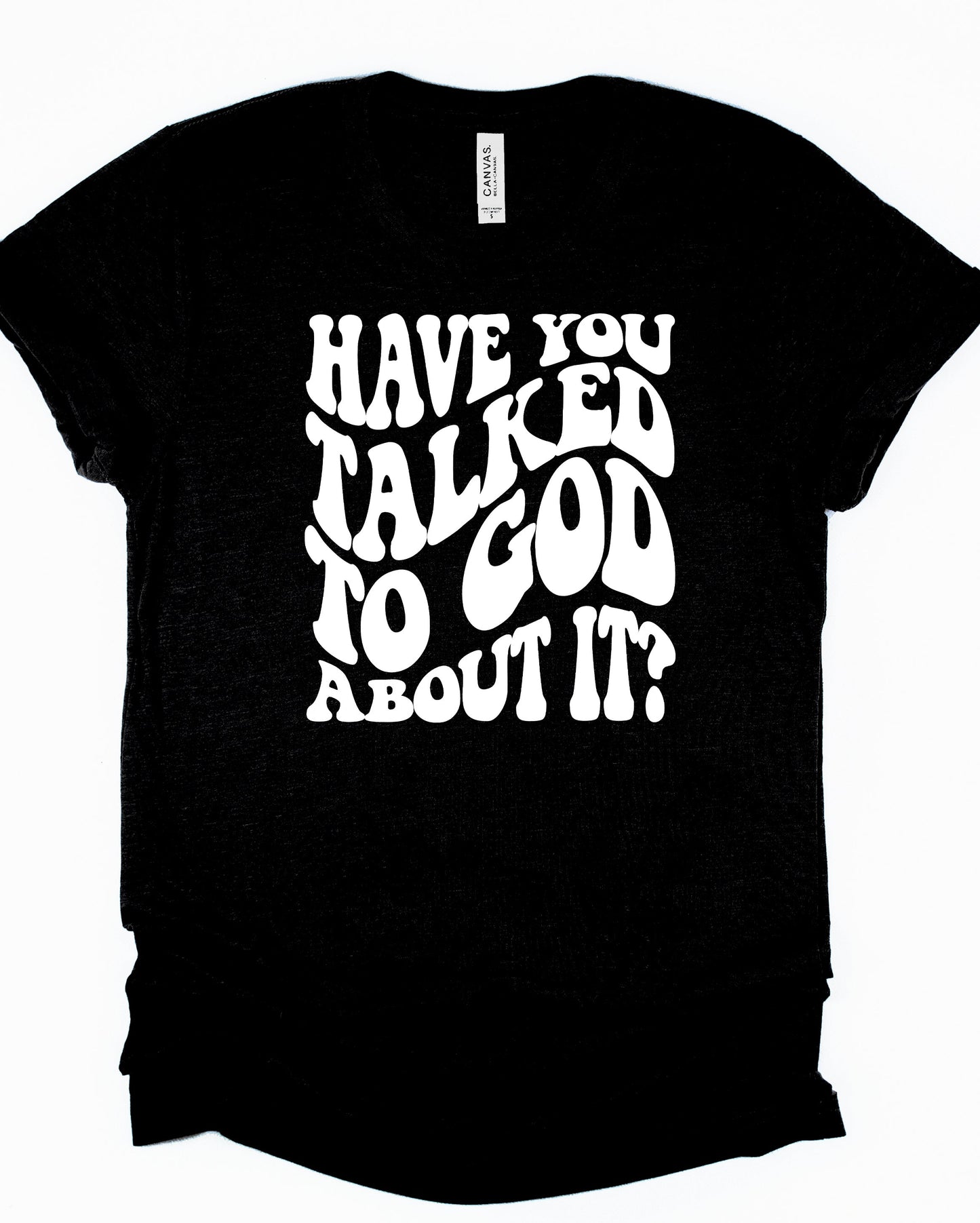 Wholesale Talked to God Graphic Tee - White