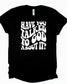 Wholesale Talked to God Graphic Tee - White