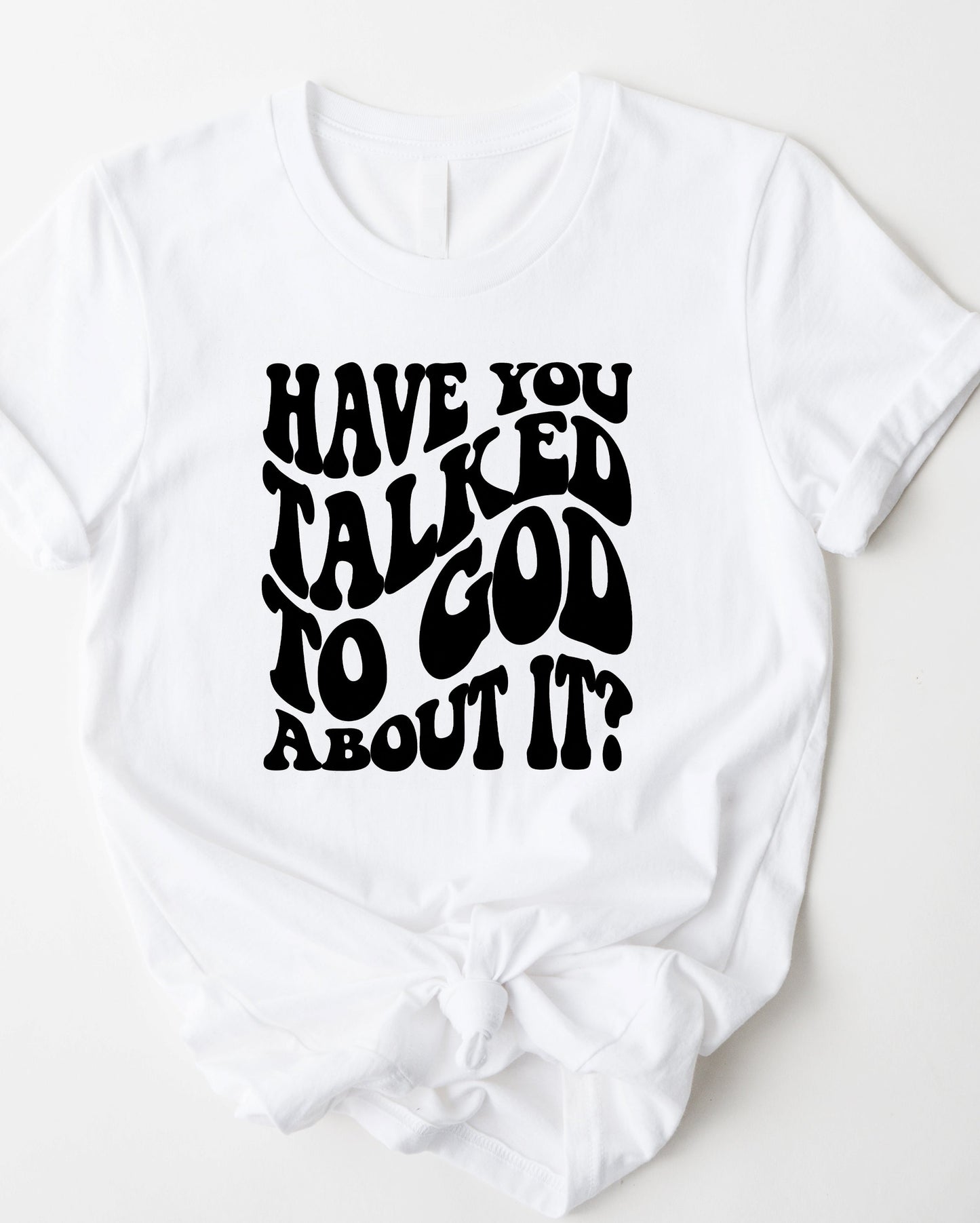 Wholesale Talked to God Graphic Tee - Black