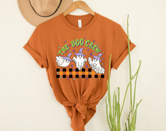 Wholesale The Boo Crew Graphic Tee - Heather Grey