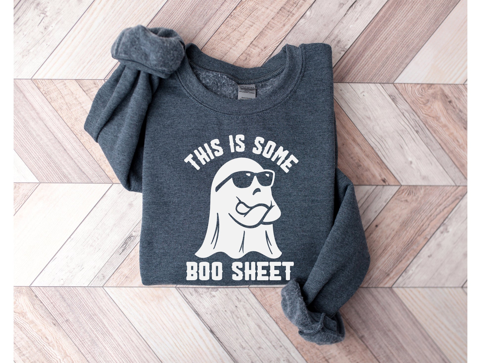 Wholesale This is Some Boo Sheet - Charcoal Sweatshirt