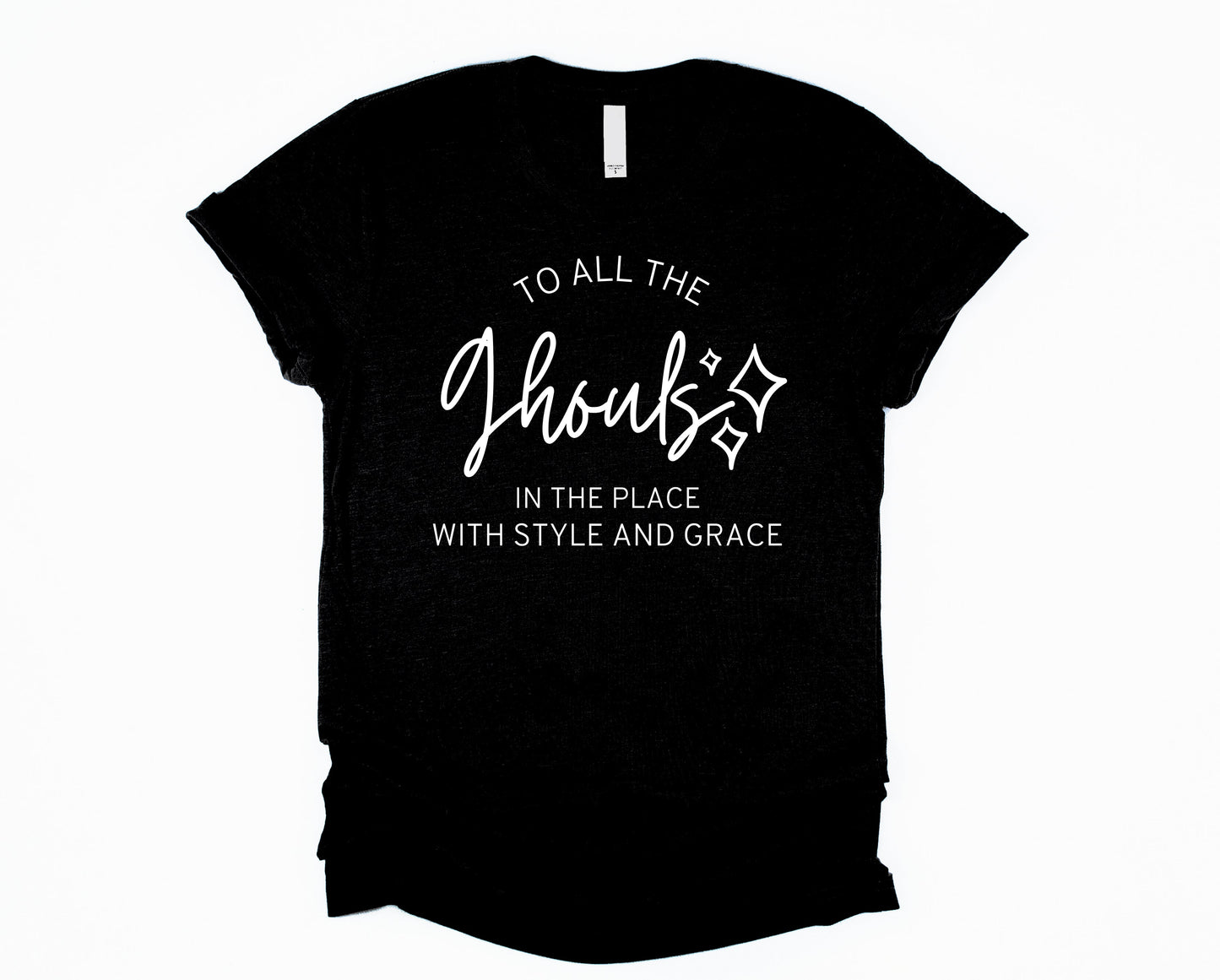 Wholesale To all the Ghouls Graphic Tee - Chestnut