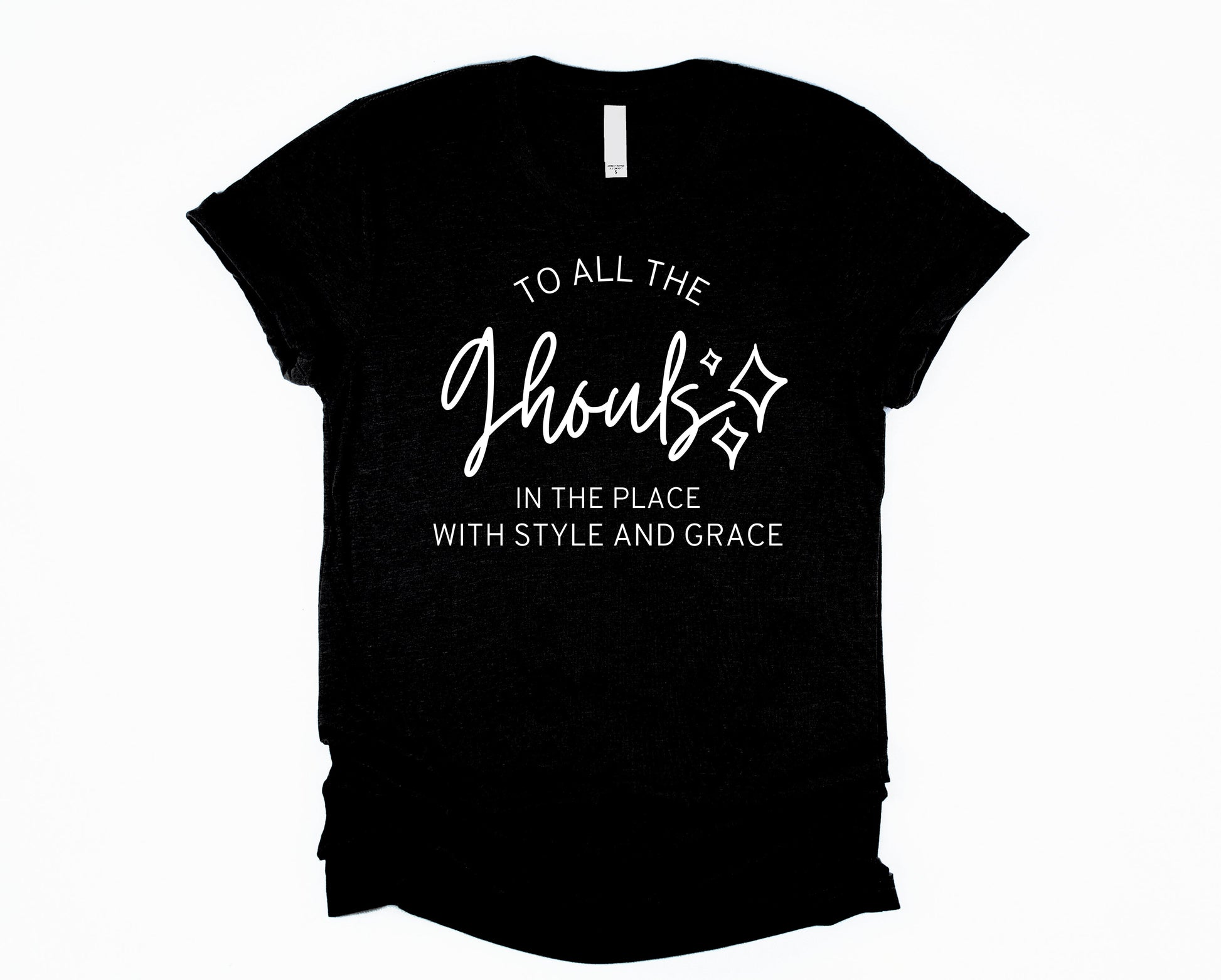 Wholesale To all the Ghouls Graphic Tee - Chestnut