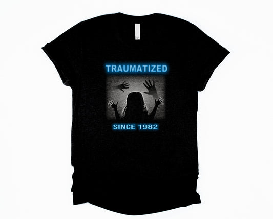 Wholesale Traumatized since 1982 Graphic Tee - Black