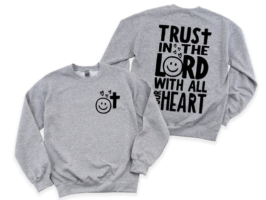 Wholesale Trust in the Lord Graphic Tee - Grey tee