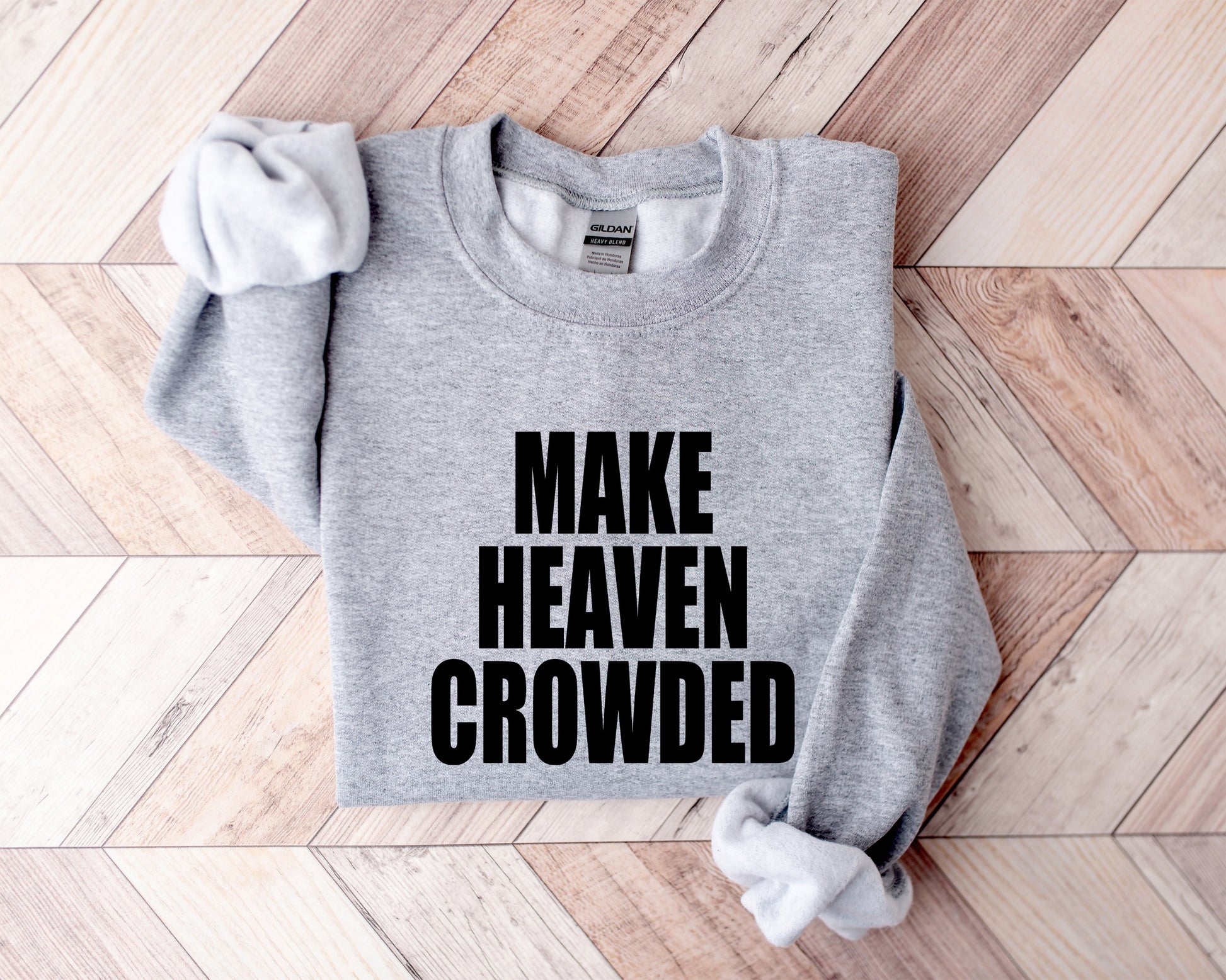 Wholesale Varsity Make Heaven Crowded Graphic Tee - Teal