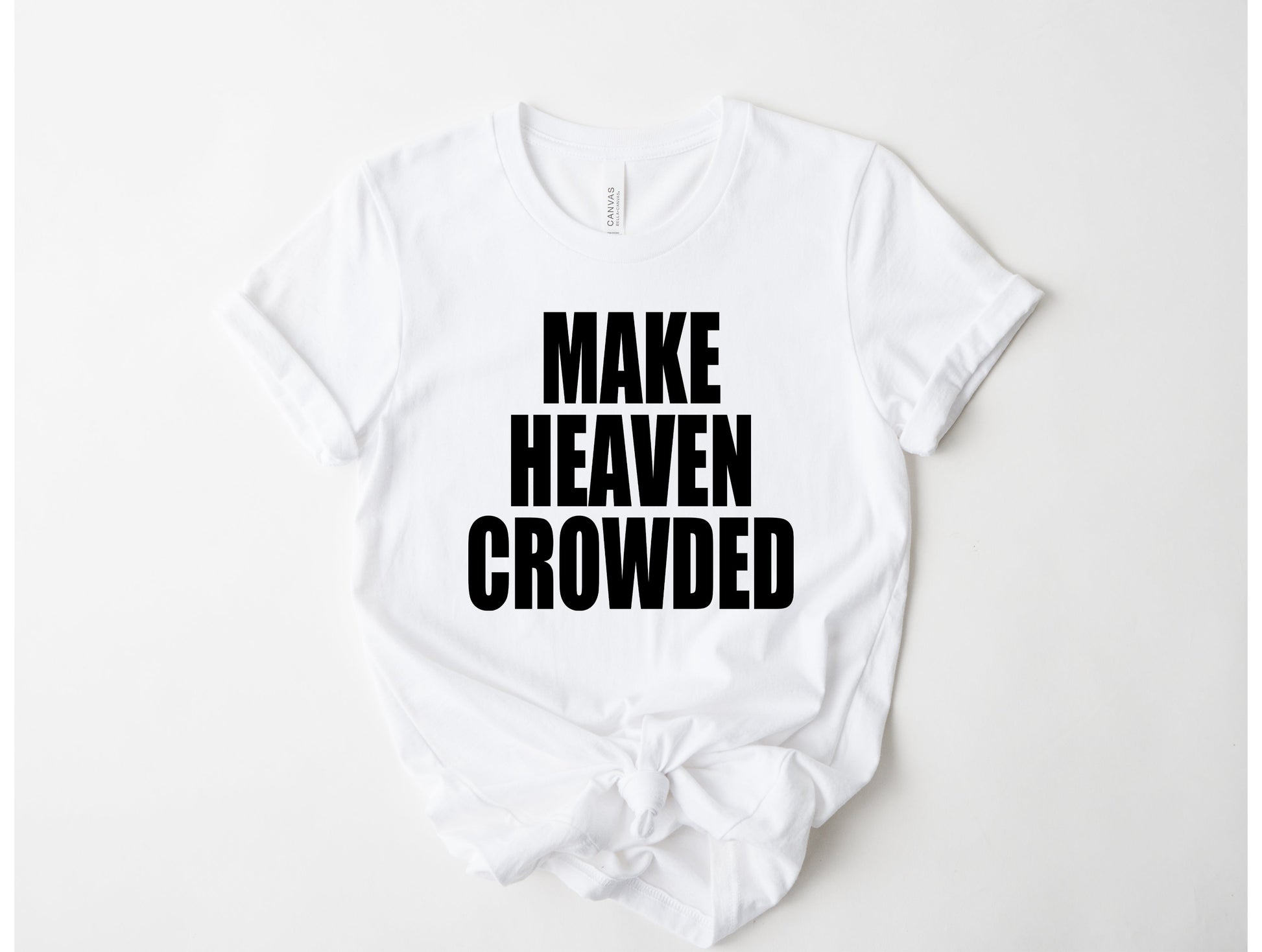 Wholesale Varsity Make Heaven Crowded Graphic Tee - Grey Sweatshirt
