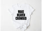 Wholesale Varsity Make Heaven Crowded Graphic Tee - Grey Sweatshirt