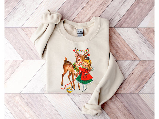 Wholesale Vintage Deer Graphic Tee - Green Tee