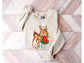 Wholesale Vintage Deer Graphic Tee - Green Tee
