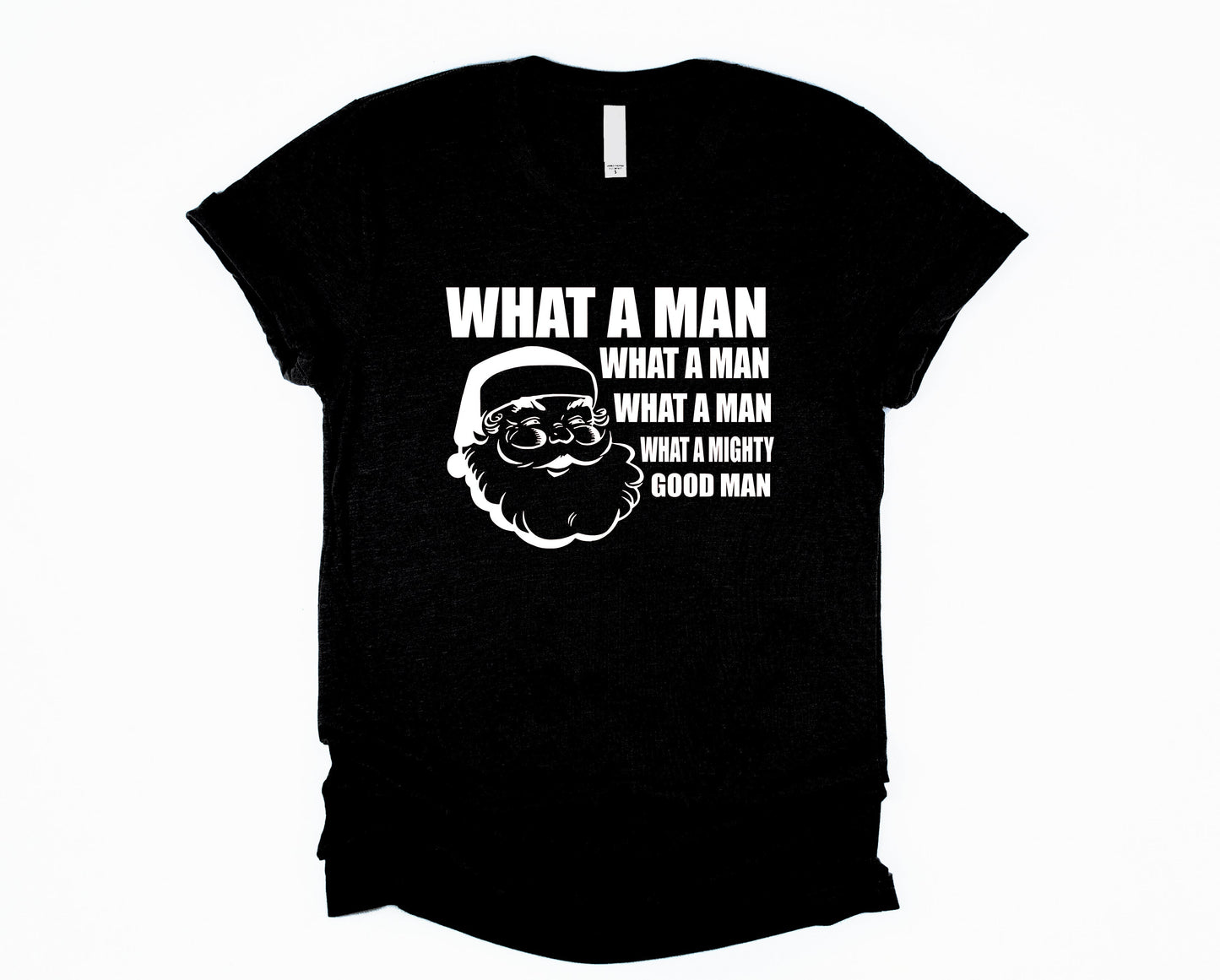 Wholesale What a Man Graphic Tee - Black