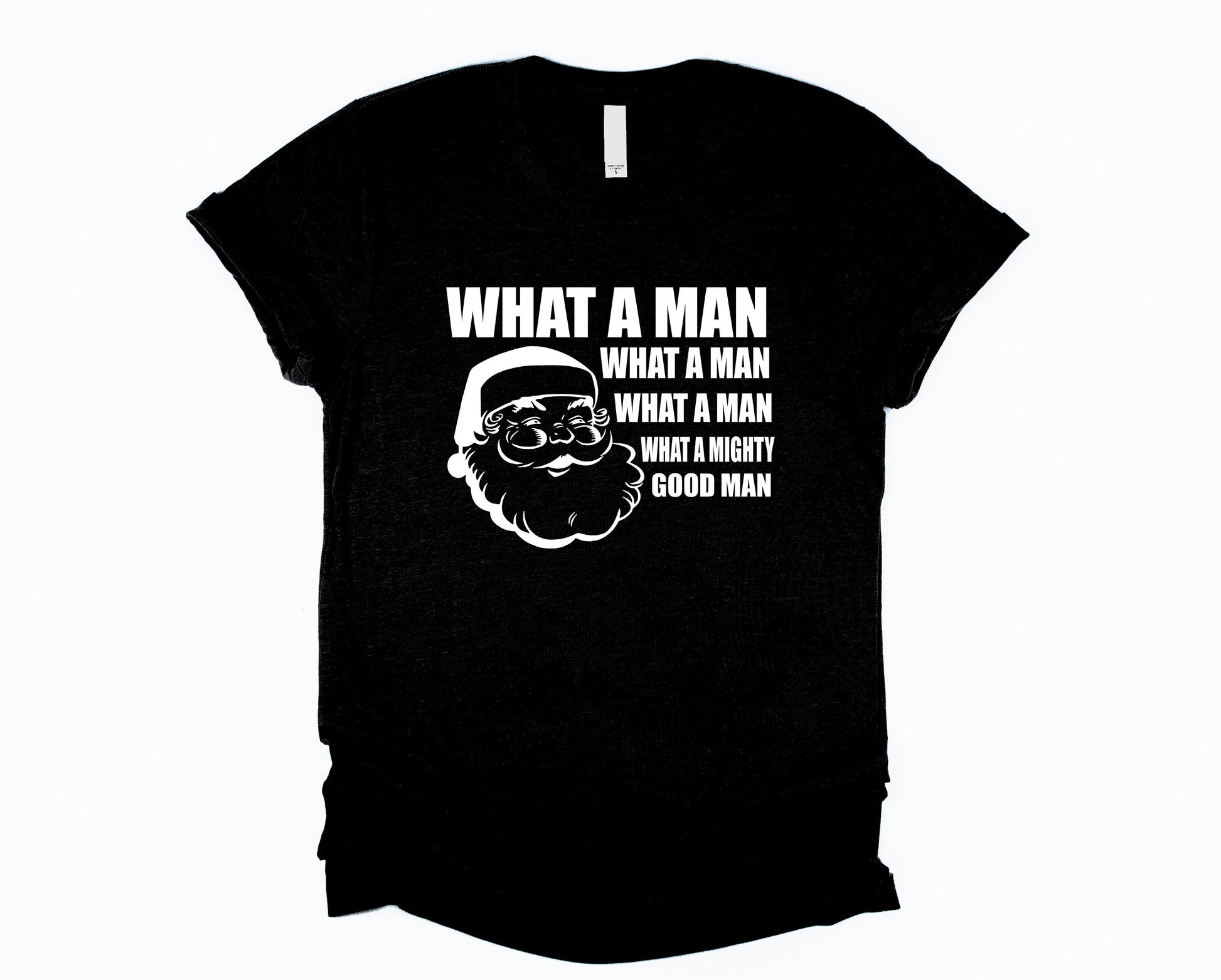 Wholesale What a Man Graphic Tee - Black