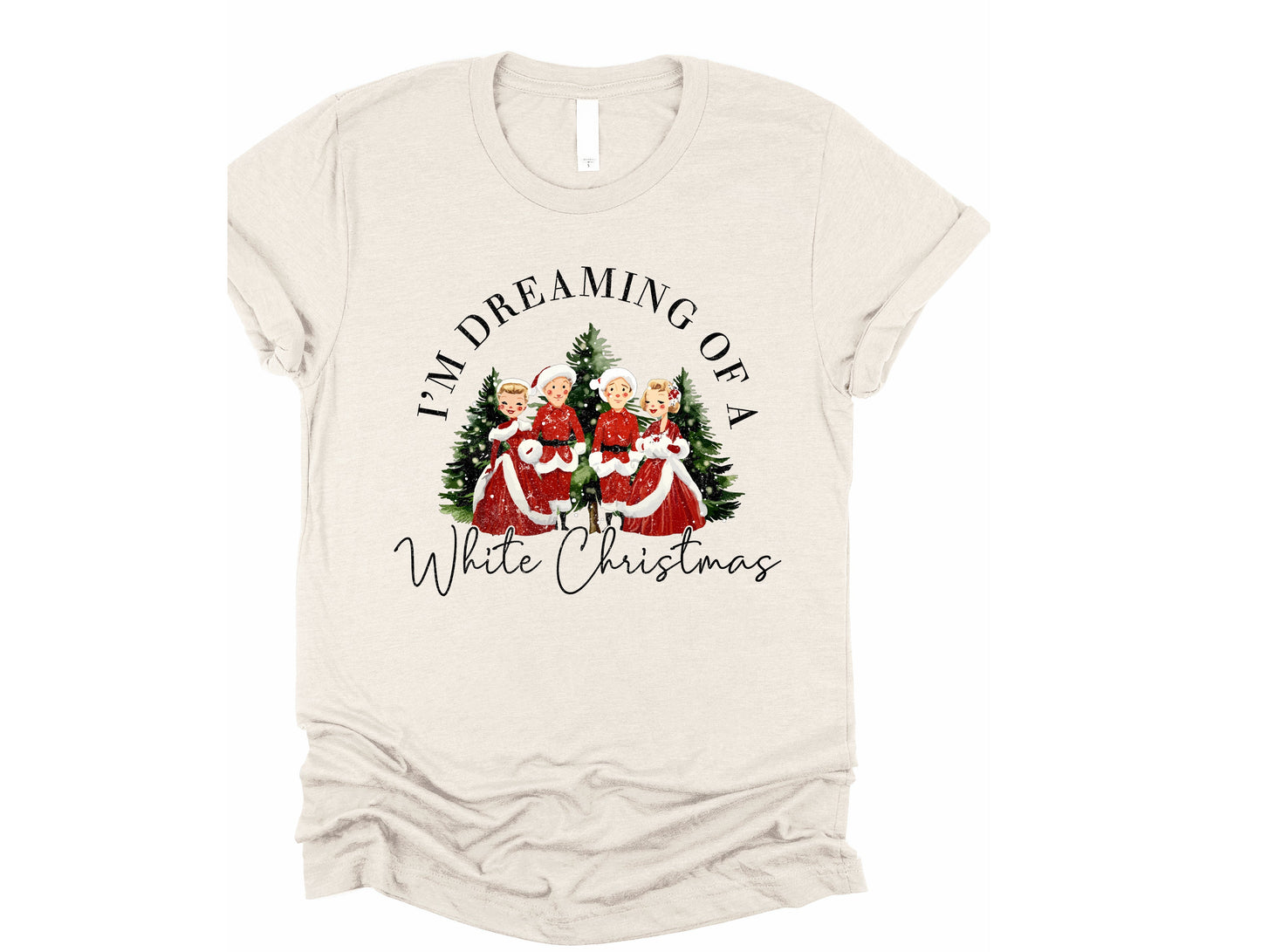 Wholesale White Christmas Graphic Tee - San Tee