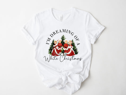 Wholesale White Christmas Graphic Tee - White Tee