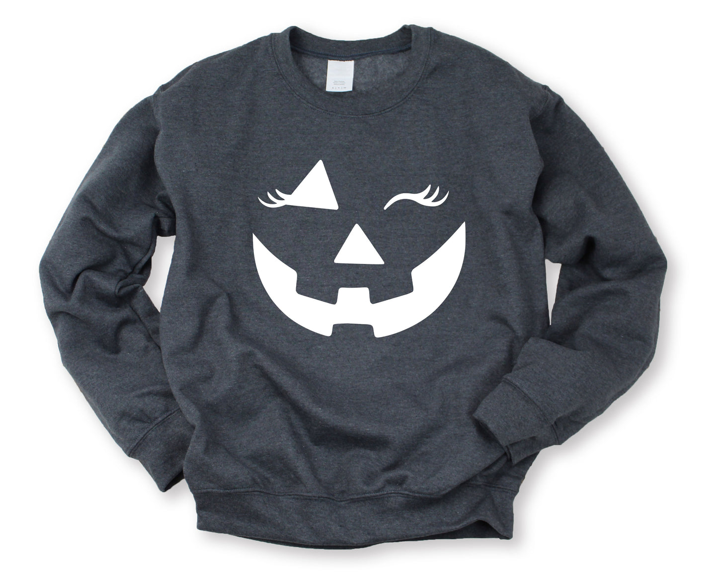 Wholesale Wink Graphic Tee - Charcoal Sweatshirt