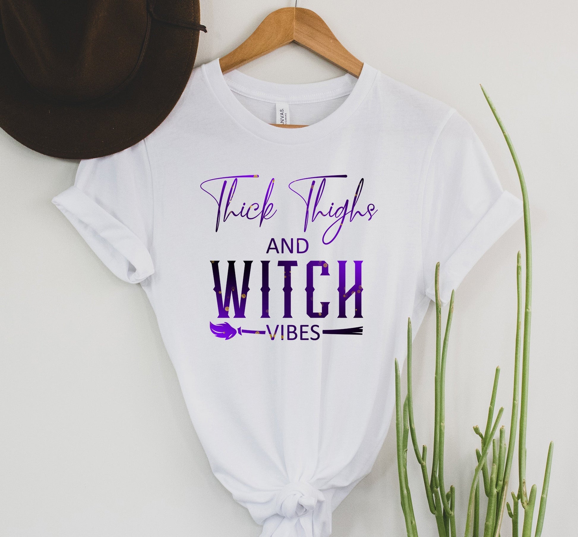 Wholesale Witch Vibes Graphic Tee - White