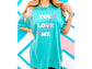 Wholesale Without Me Graphic Tee - CC Seafoam