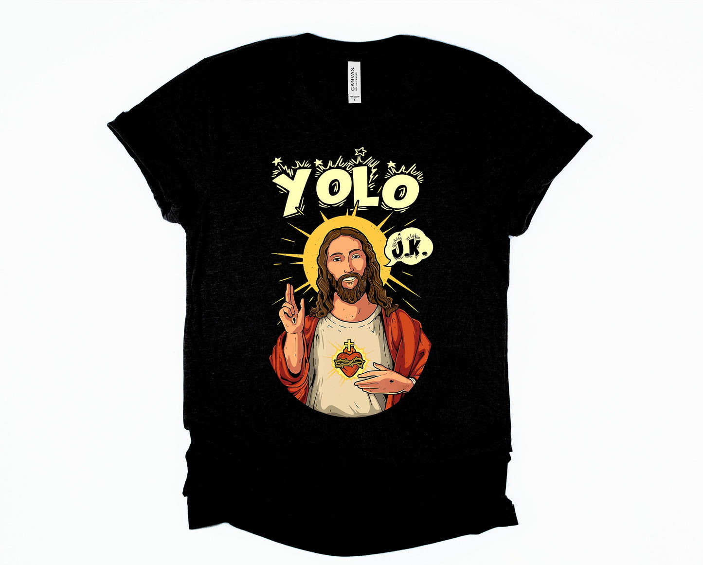 Wholesale YOLO Graphic Tee - Black
