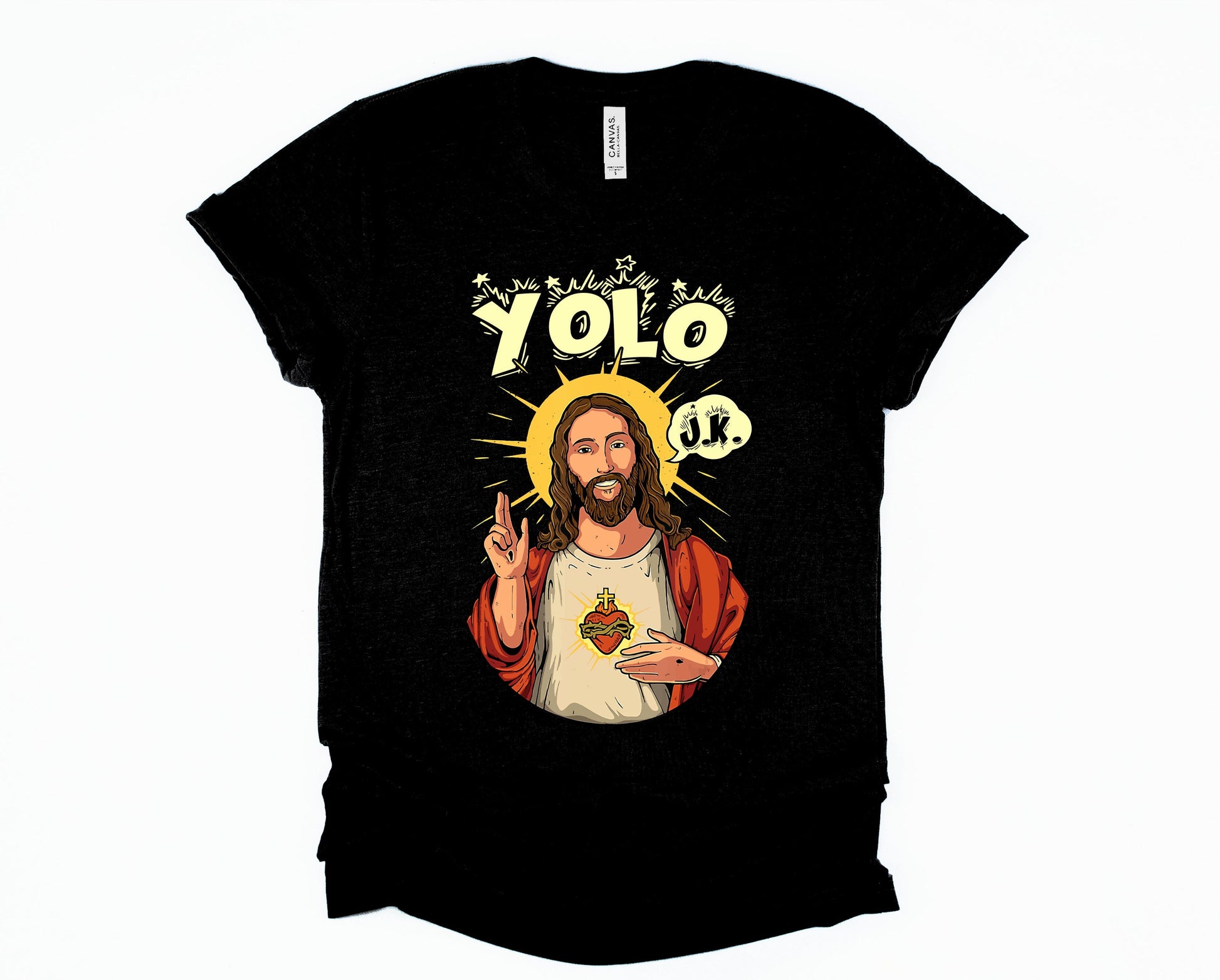 Wholesale YOLO Graphic Tee - Black