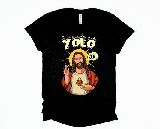 Wholesale YOLO Graphic Tee - Black